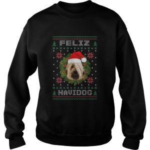 Feliz Navidog Briard Dog Santa Hat Ugly Christmas shirt 3