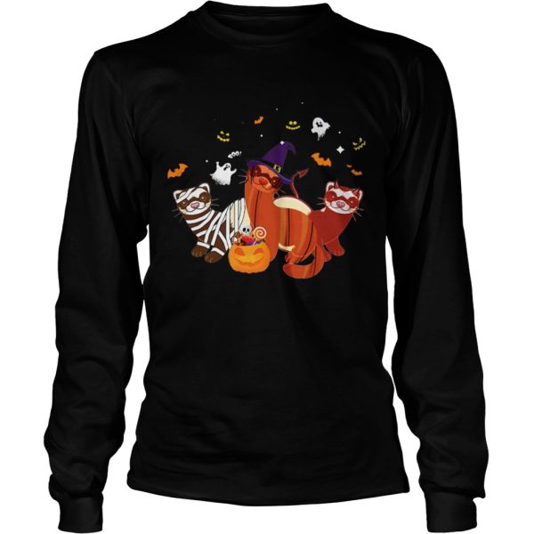 Ferret Pumpkin Halloween shirt