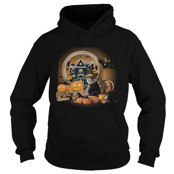 Ferret Witch pumpkin witch Haloween shirt