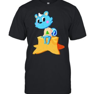 Filbert chilling on a tree stump shirt 1