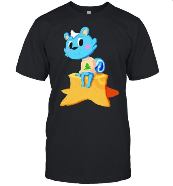 Filbert chilling on a tree stump shirt