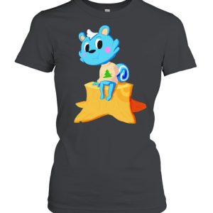 Filbert chilling on a tree stump shirt