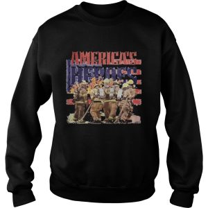 Firefighter americas heroes american flag independence day shirt