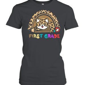 First Grade Leopard Rainbow T Shirt 2