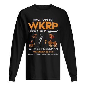 First annual WKRP Turkey drop with les nessman november 22 1978 shirt 1