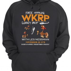 First annual WKRP Turkey drop with les nessman november 22 1978 shirt 3