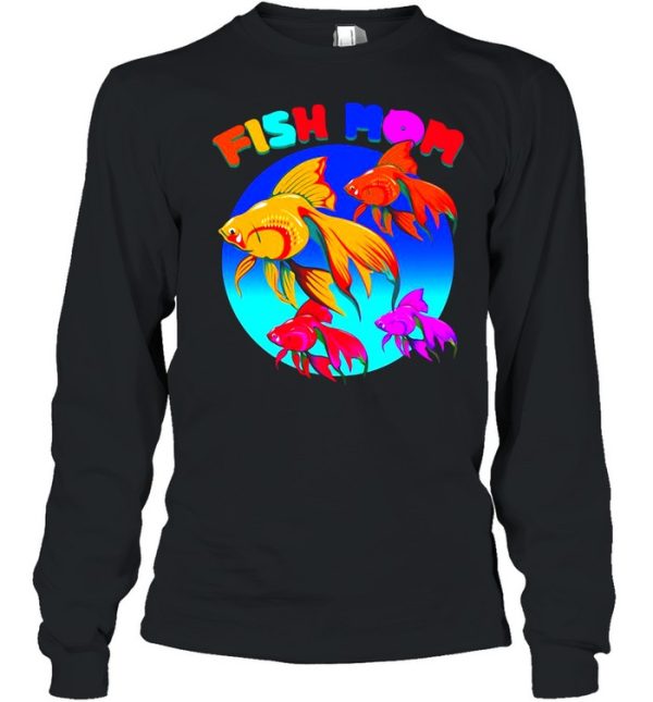 Fish Mom Japanese Ryukin Goldfish Aquarium T-shirt