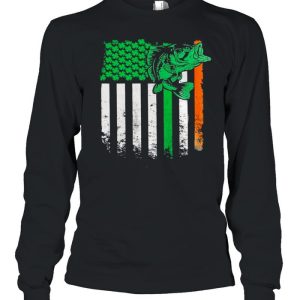 Fishing St Patricks Day Irish American Flag shirt 3