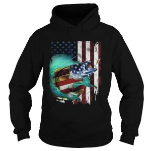Fishing US Flag TShirt