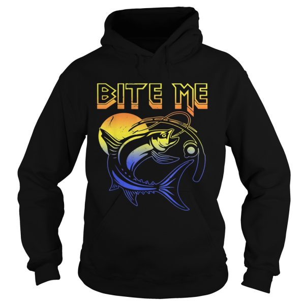 Fishing bite me moon shirt