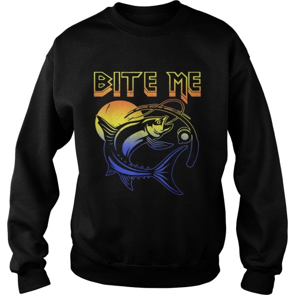 Fishing bite me moon shirt