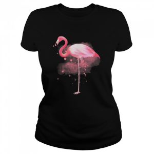 Flamingo Aquarell Niedliche Wildvogel Grafik Shirt 2