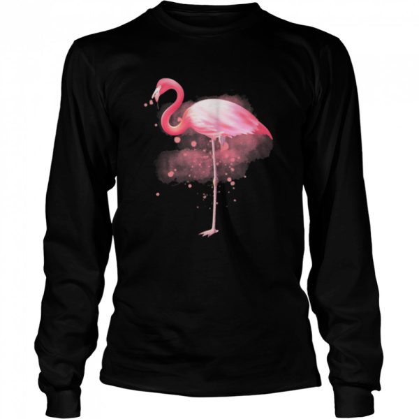 Flamingo Aquarell Niedliche Wildvogel Grafik Shirt