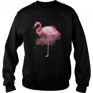 Flamingo Aquarell Niedliche Wildvogel Grafik Shirt 4