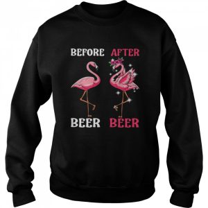 Flamingo Before Drink Beer And Flamingo After Drink Beer shirt 4