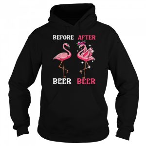 Flamingo Before Drink Beer And Flamingo After Drink Beer shirt 5