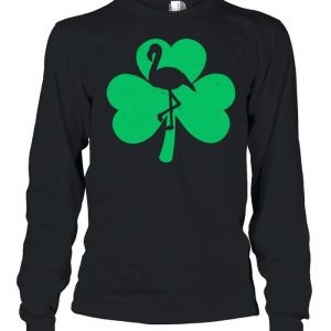 Flamingo Birds Irish Shamrock St Patricks Day shirt 1