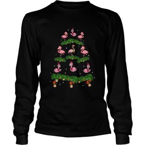 Flamingo Christmas Tree Ornament Decor shirt 2