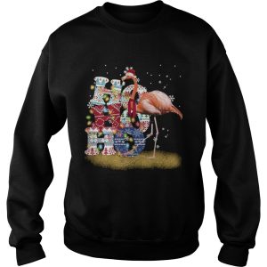 Flamingo Ho Ho Ho Christmas shirt 3