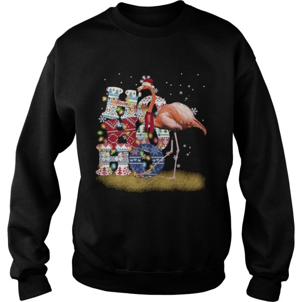 Flamingo Ho Ho Ho Christmas shirt