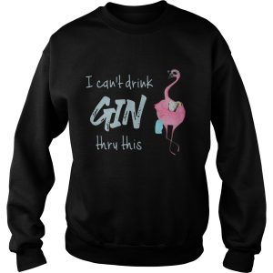 Flamingo I cant drink thru this shirt 2