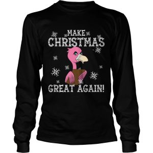 Flamingo Make Christmas Great Again shirt 2