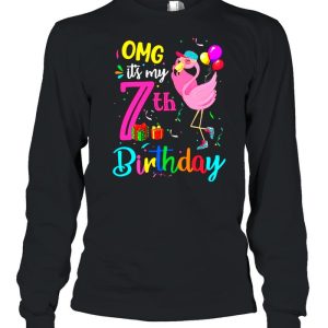 Flamingo OMG It's My 7th Happy Birthday shirt 1