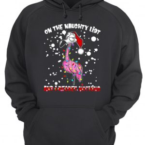 Flamingo Santa On The Naughty List And I Regret Nothing shirt 3