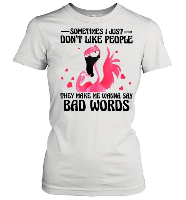 Flamingo Say Bad Words Flamingo Lovers Shirt