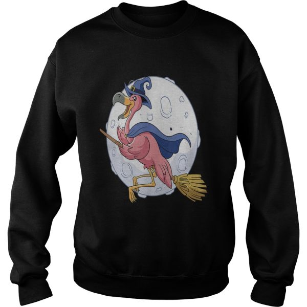 Flamingo Witche Funny Halloween Flamingo TShirt