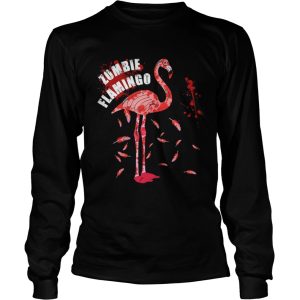 Flamingo Zombie Flamingo Halloween Bird TShirt 2