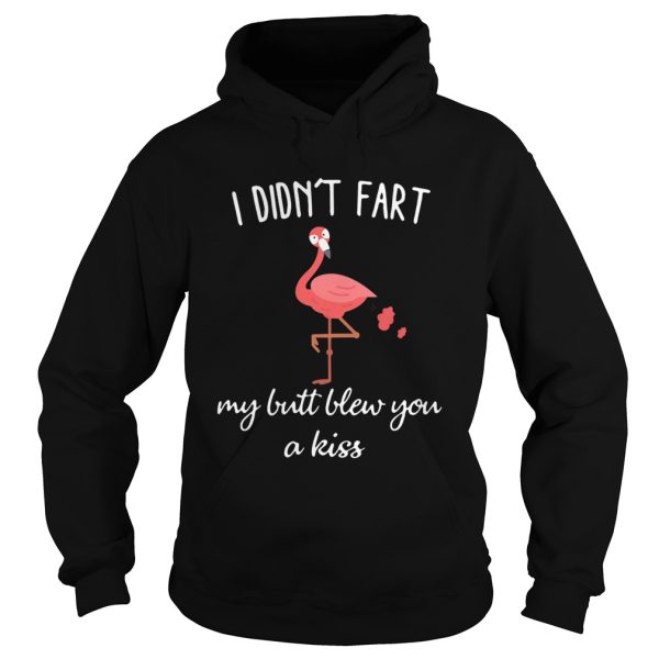 Flamingo i didnt fart my butt blew you a kiss shirt L