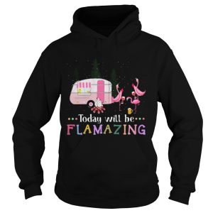 Flamingo today will be flamazing camping shirt 1