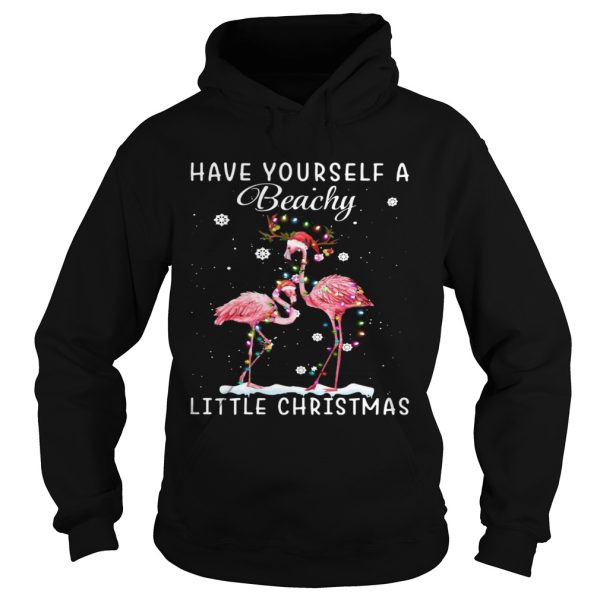 Flamingos Have Yourself A Beachy Little Christmas shirt