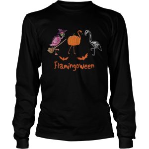 Flamingoween Funny Flamingos Halloween TShirt 2