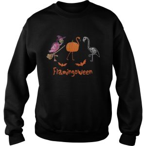 Flamingoween Funny Flamingos Halloween TShirt 3