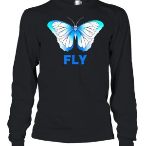 Fly Blue Morpho Butterfly shirt 1