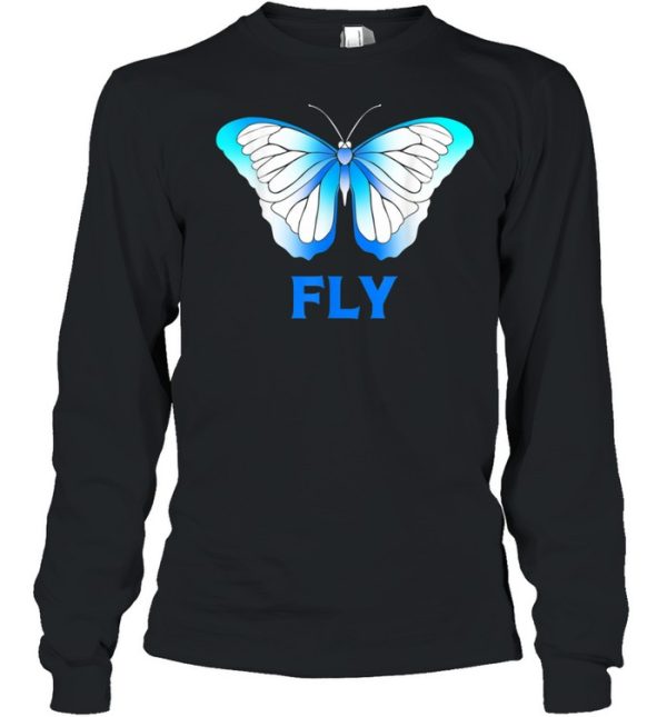 Fly Blue Morpho Butterfly shirt