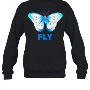 Fly Blue Morpho Butterfly shirt 2