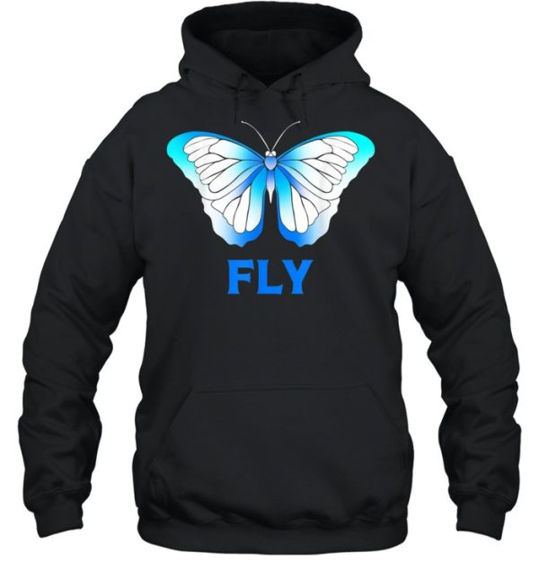 Fly Blue Morpho Butterfly shirt