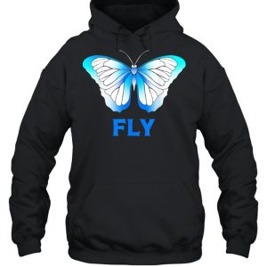 Fly Blue Morpho Butterfly shirt 5