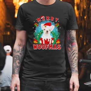 French Bulldog Merry Woofmas Santa Hat Gift Christmas 2023 T Shirt 1