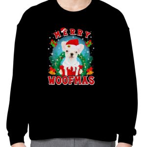 French Bulldog Merry Woofmas Santa Hat Gift Christmas 2023 T Shirt 2