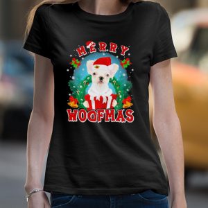 French Bulldog Merry Woofmas Santa Hat Gift Christmas 2023 T Shirt 4