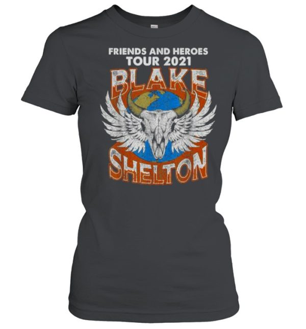 Friends And Heroes Blakes tour 2021 Shelton T-Shirt