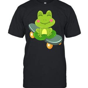 Frog Skateboard Skateboarding shirt 1