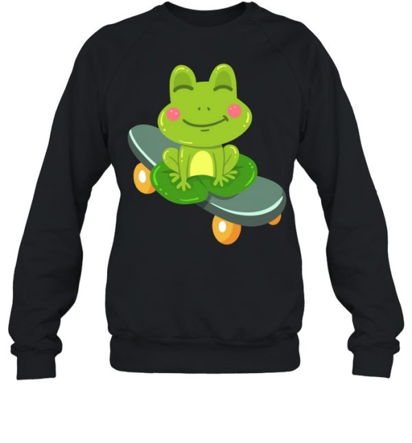 Frog Skateboard Skateboarding shirt