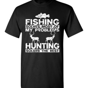 Funny Fishing And Hunting Gift Christmas Humor Hunter Cool Shirts