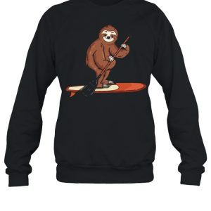 Funny Paddleboarding Sloth Paddle Board Stand Up Paddleboard shirt 4