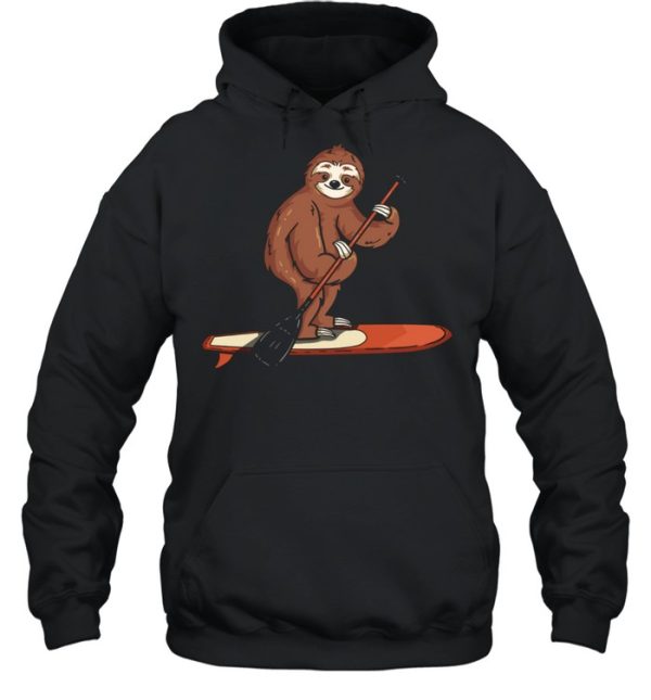 Funny Paddleboarding Sloth Paddle Board Stand Up Paddleboard shirt